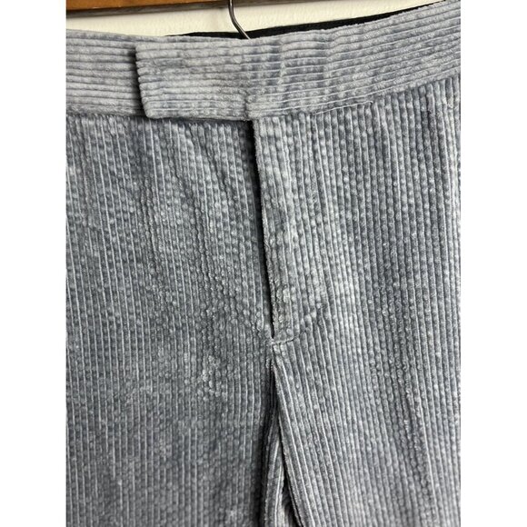 Zara Blue Corduroy Blazer & Flare Pants Outfit Set Size Small Dressy Women’s - Picture 13 of 16